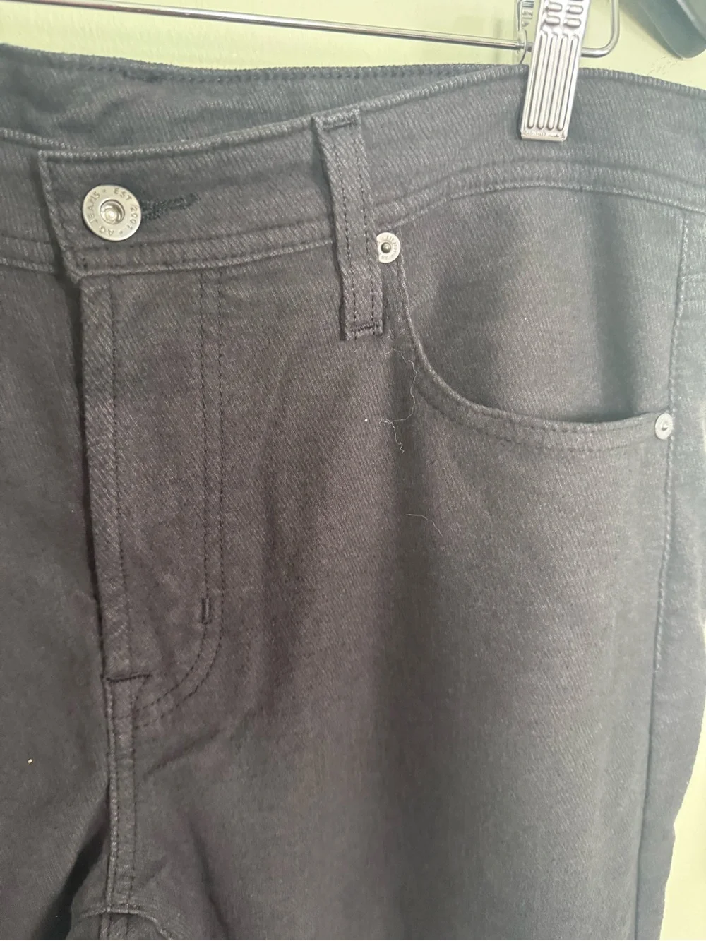Ag Adriano Goldschmied Men's Slim Straight Jeans in Black
